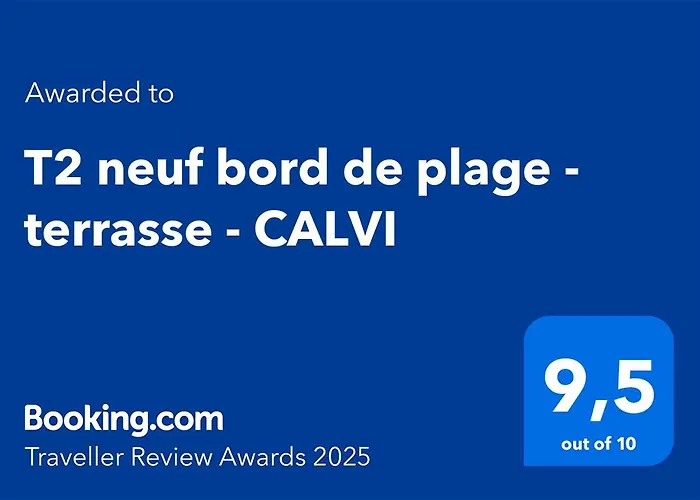 T2 Neuf Bord De Plage - Terrasse - Calvi
